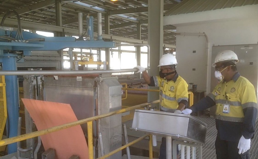 process plant commissioning Indonesian copper plant